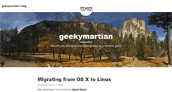 Desktop Screenshot of geekymartian.com